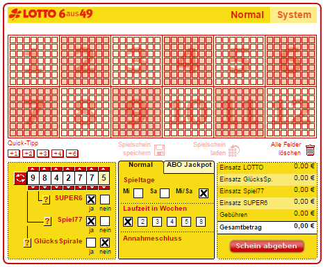 Lotto online spielen